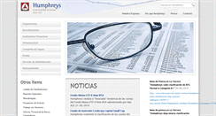 Desktop Screenshot of humphreys.cl